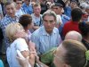 бабушка с плакатом в Запорожье